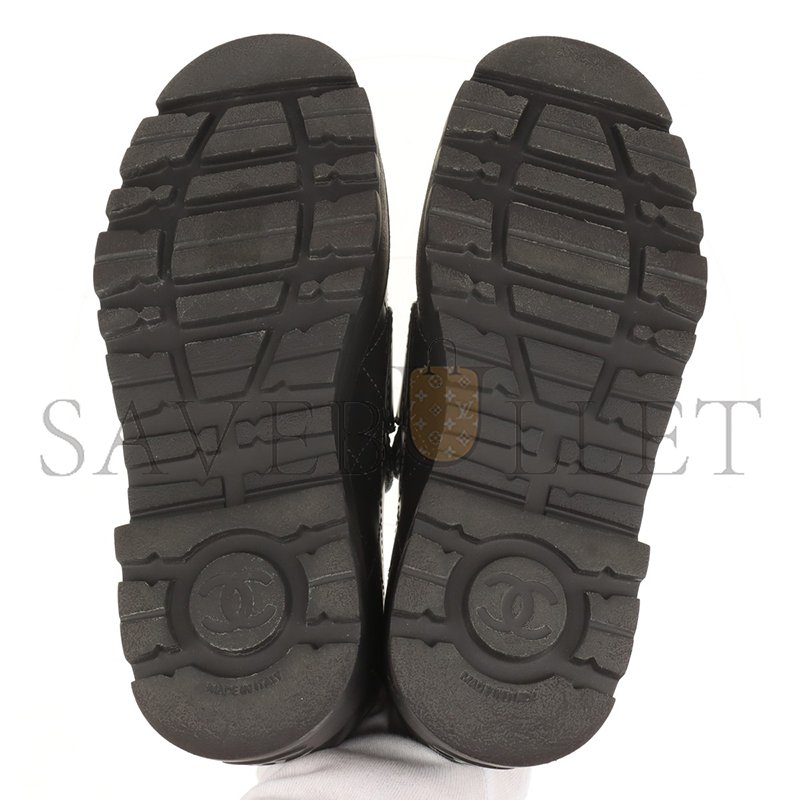 CHANEL COCO MARK MATELASSE 24B LEATHER LOAFER G45921 [M10524] Shoes Jewelry Bag Watch Clothing 