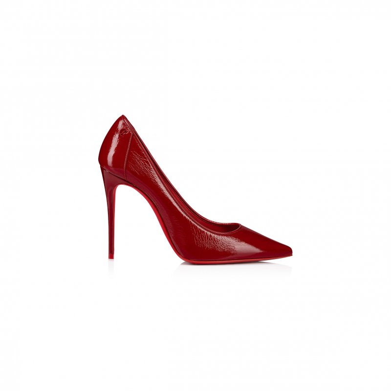 (image for) CHRISTIAN LOUBOUTIN SPORTY KATE 100 MM PUMPS-VOG PATENT LEATHER-LOUBI-WOMEN 1250474R558