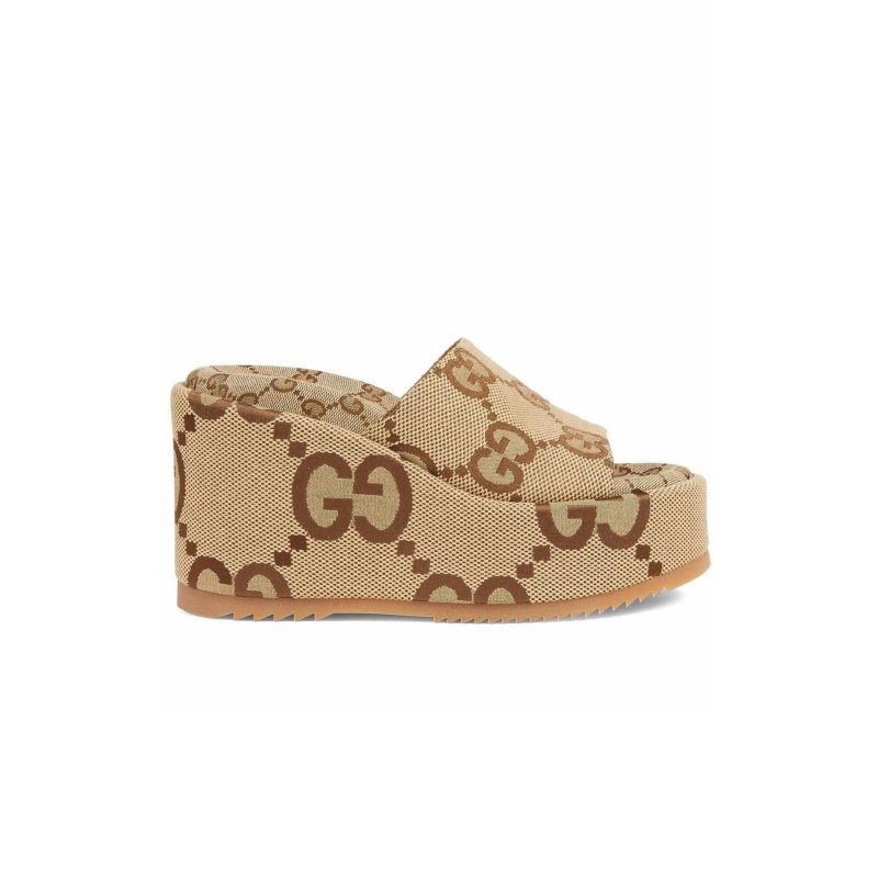 (image for) GUCCI GG MAXI PLATFORM SANDALS 674761