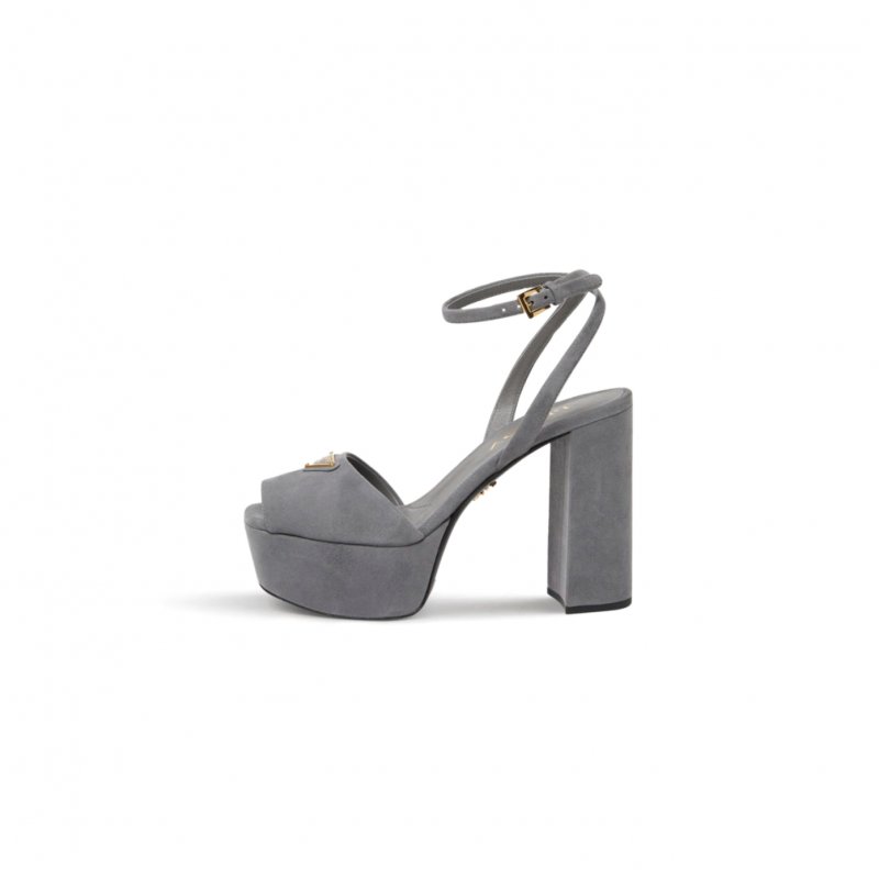 (image for) PRADA SUEDE PLATFORM SANDALS 1XP48B