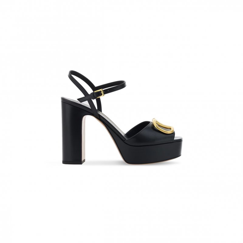 (image for) VALENTINO VLOGO PLATFORM HEELED SANDALS 5W2S0FG2DSH0NO