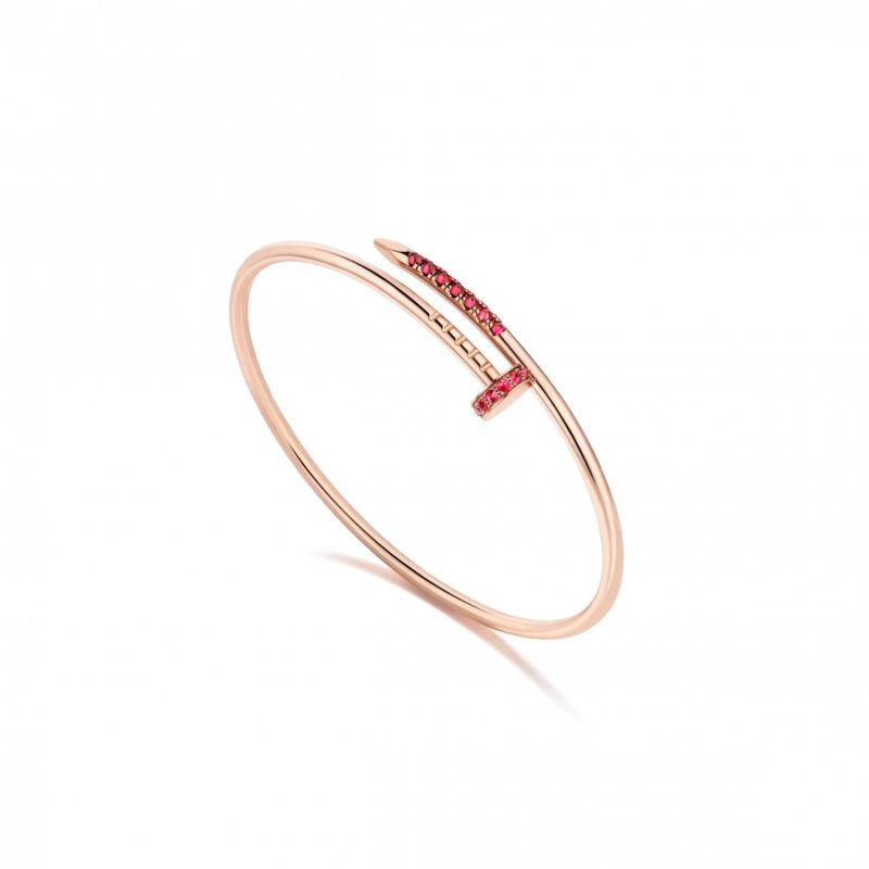 (image for) CARTIER JUSTE UN CLOU BRACELET, SMALL MODEL, REVERSE-SET RUBIES B6092517