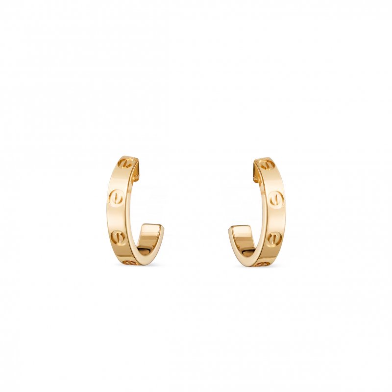 (image for) CARTIER LOVE HOOP EARRINGS, SMALL MODEL B8028800