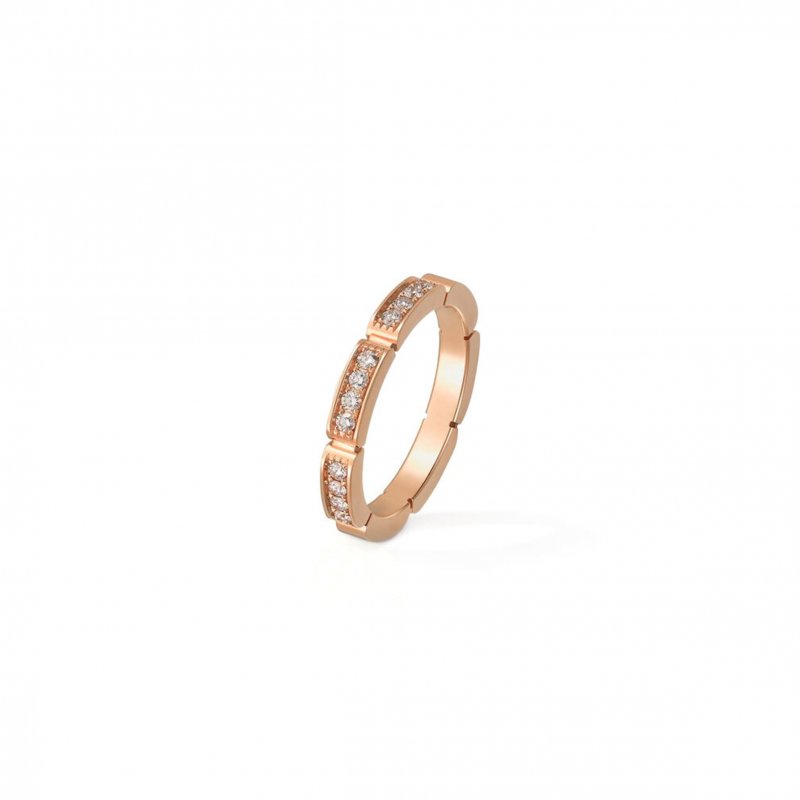 (image for) CARTIER MAILLON PANTHÈRE WEDDING BAND, HALF-PAVED B4221200