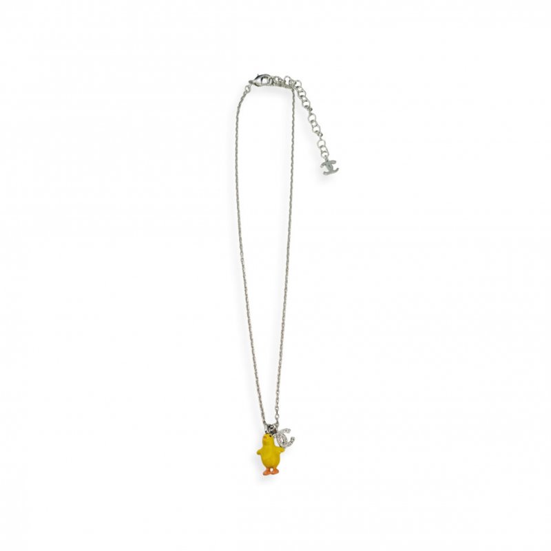 (image for) CHANEL DOUBLE C LITTLE YELLOW CHICK NECKLACE