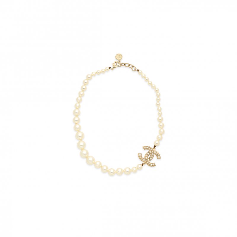 (image for) CHANEL PEARL CC CHOKER NECKLACE A64757