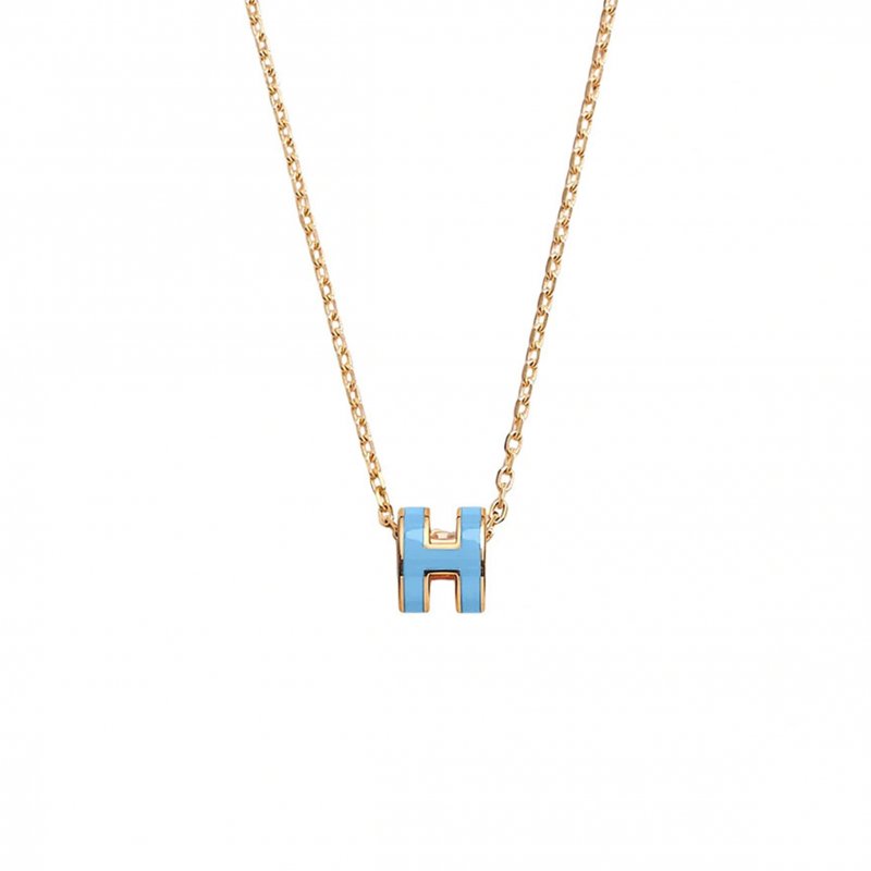 (image for) HERMES MINI POP H PENDANT GOLD PLATED
