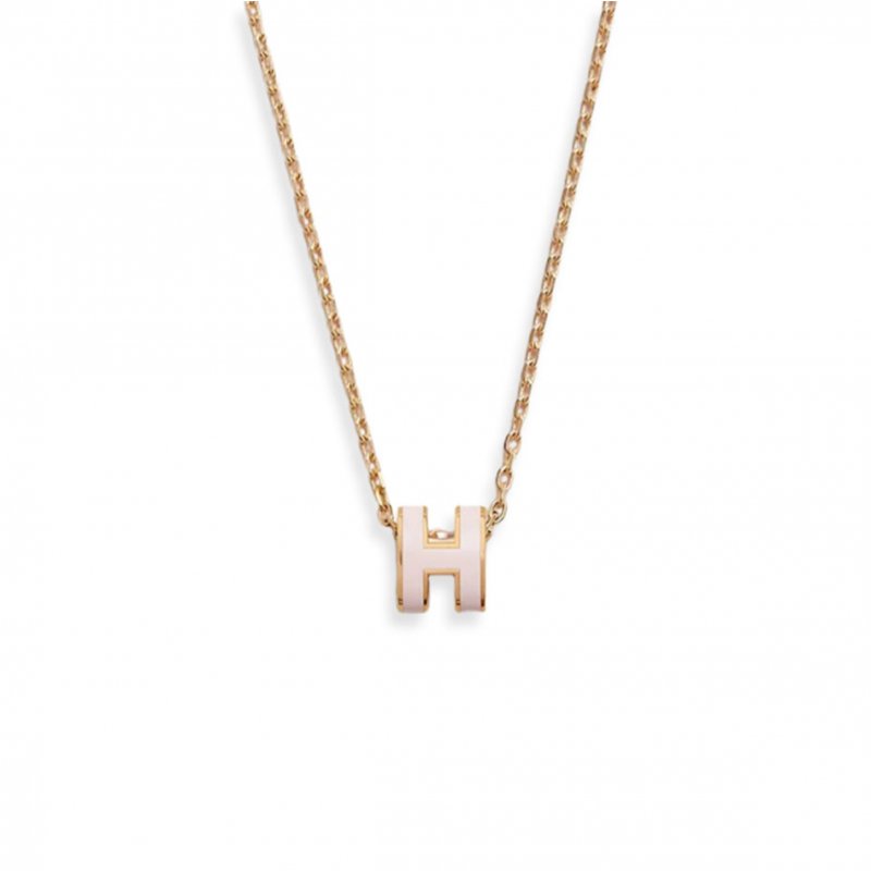 (image for) HERMES GOLD POP H NECKLACE METAL