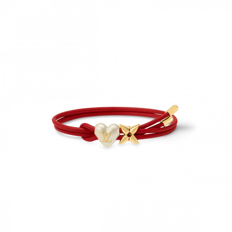 (image for) LOUIS VUITTON BELT LV BLOOM PEARL HEART BRACELET M4719Z
