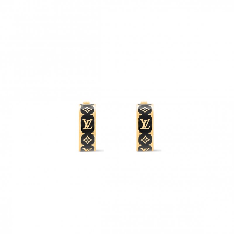 (image for) LOUIS VUITTON NANOGRAM ENAMEL EARRINGS M01833