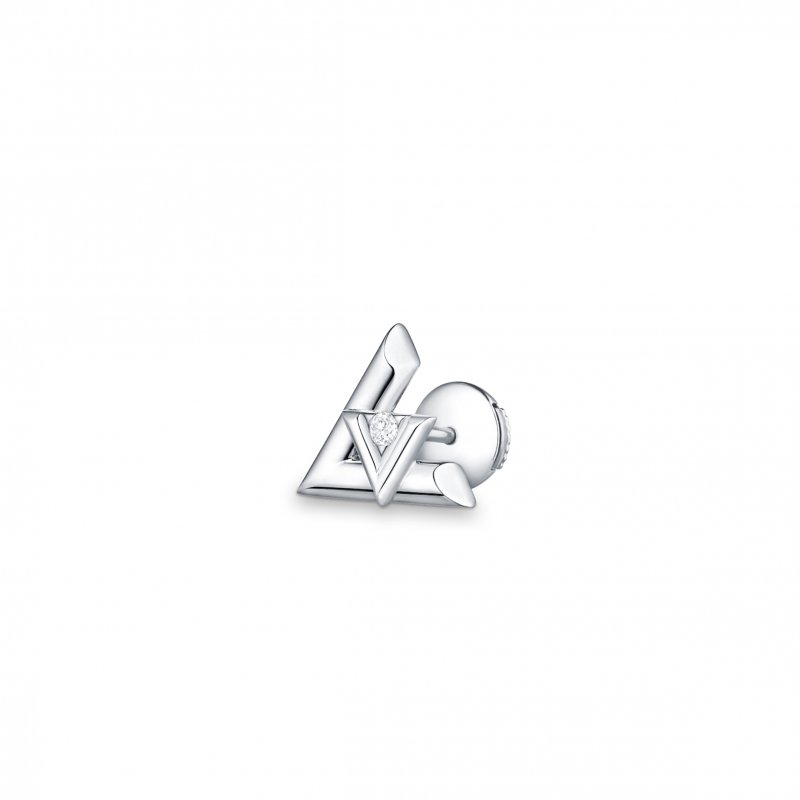 (image for) LOUIS VUITTON LV VOLT 18K GOLD DIAMOND EARRINGS Q96970
