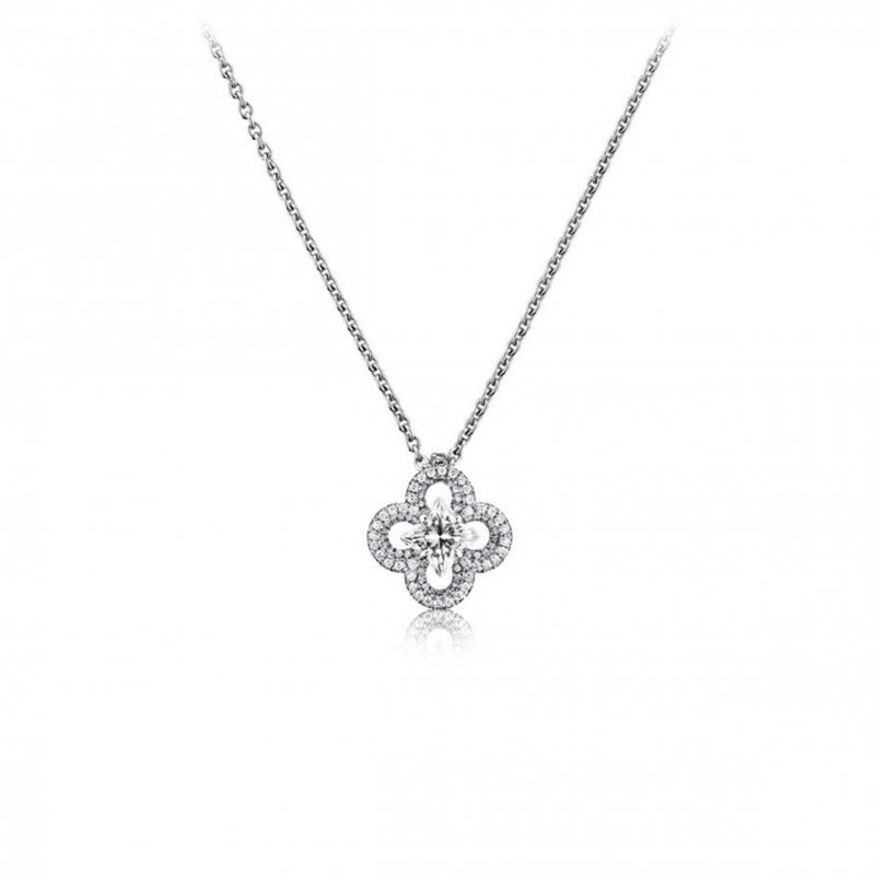 (image for) LOUIS VUITTON MONOGRAM FUSION NECKLACE Q93258