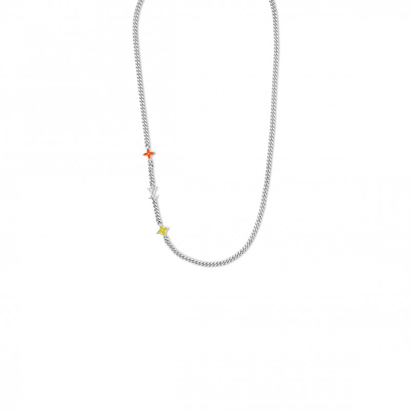 (image for) LOUIS VUITTON MONOGRAM ROW NECKLACE M01951