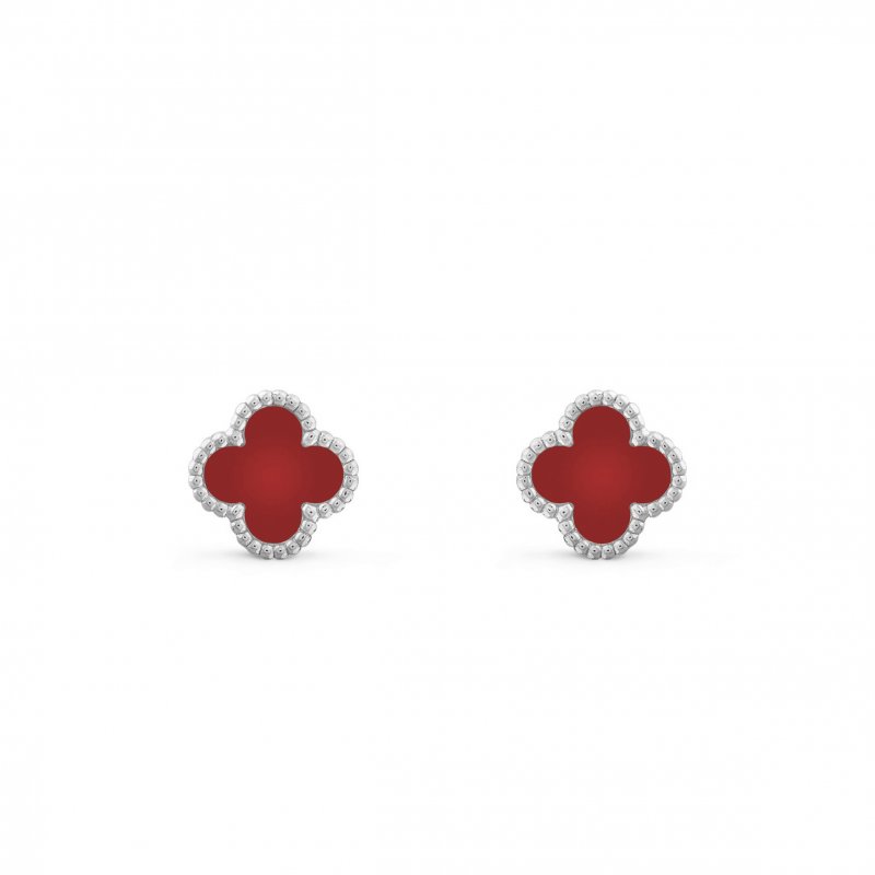 (image for) VAN CLEEF ARPELS SWEET ALHAMBRA EARRINGS WHITE GOLD