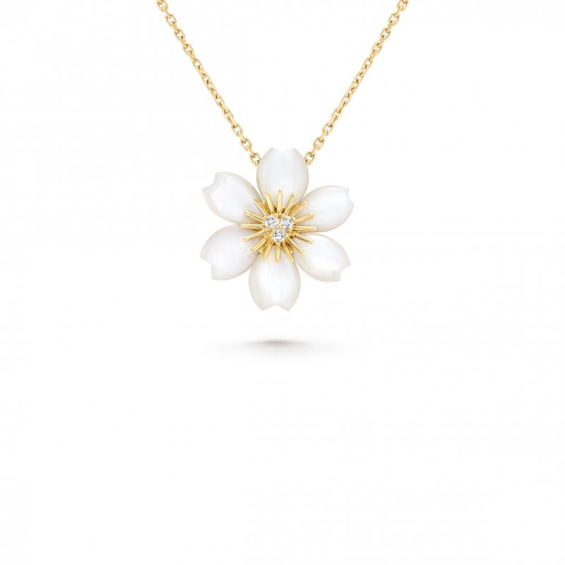 (image for) VAN CLEEF ARPELS ROSE DE NOËL PENDANT, MINI MODEL VCARP7T000