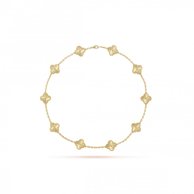 (image for) VAN CLEEF ARPELS VINTAGE ALHAMBRA NECKLACE, 10 MOTIFS - YELLOW GOLD VCARP3JJ00