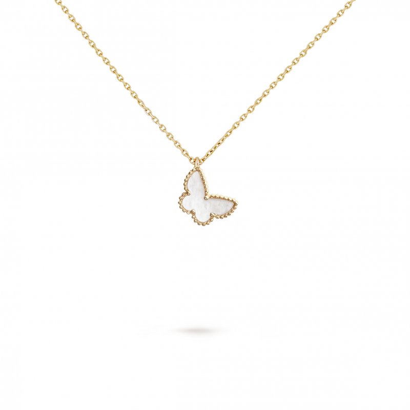 (image for) VAN CLEEF ARPELS SWEET ALHAMBRA BUTTERFLY PENDANT - YELLOW GOLD, MOTHER-OF-PEARL VCARF69300