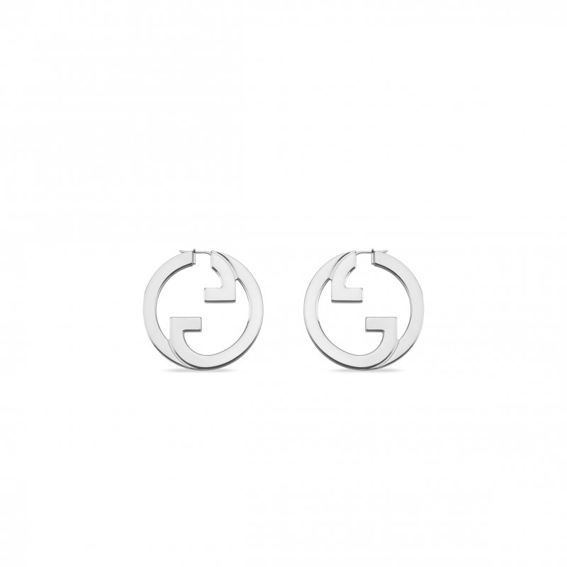 (image for) GUCCI BLONDIE CUT-OUT HOOP EARRINGS ‎837221