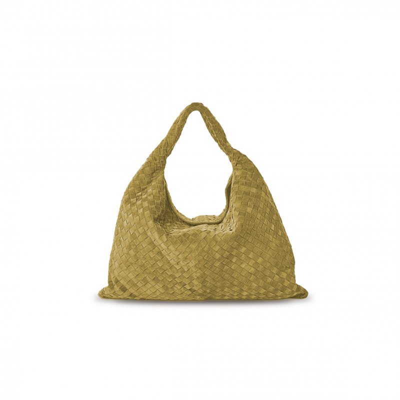 (image for) BOTTEGA VENETA LARGE HOOP IN GREEN 763970 (53*24*13cm)