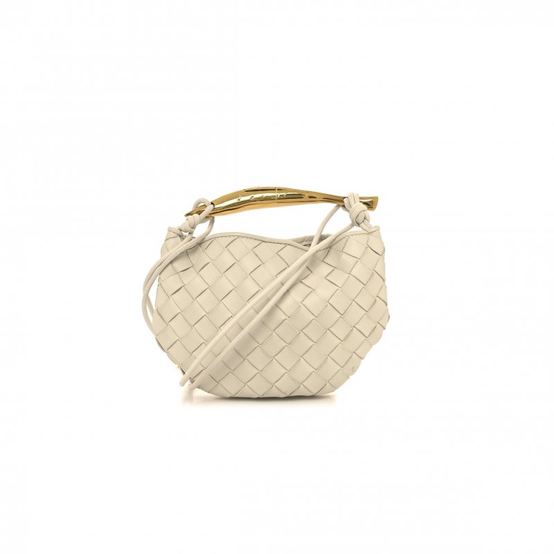 (image for) BOTTEGA VENETA NAPPA INTRECCIATO MINI SARDINE BAG CHALK (20*14*3cm)