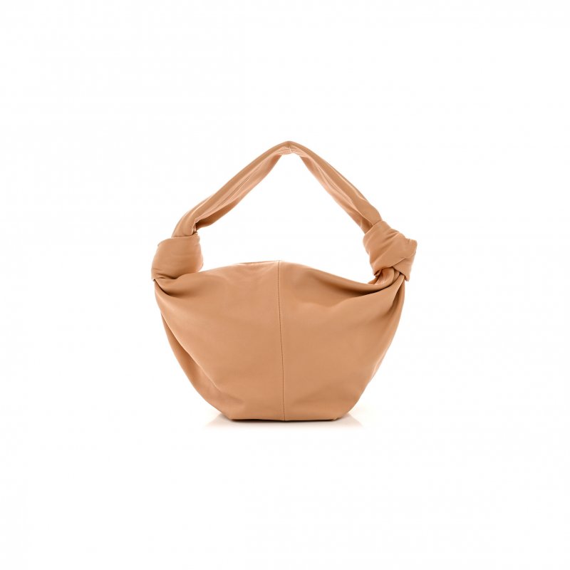 (image for) BOTTEGA VENETA CALFSKIN TEEN DOUBLE KNOT HOBO ALMOND (34*22*14cm)