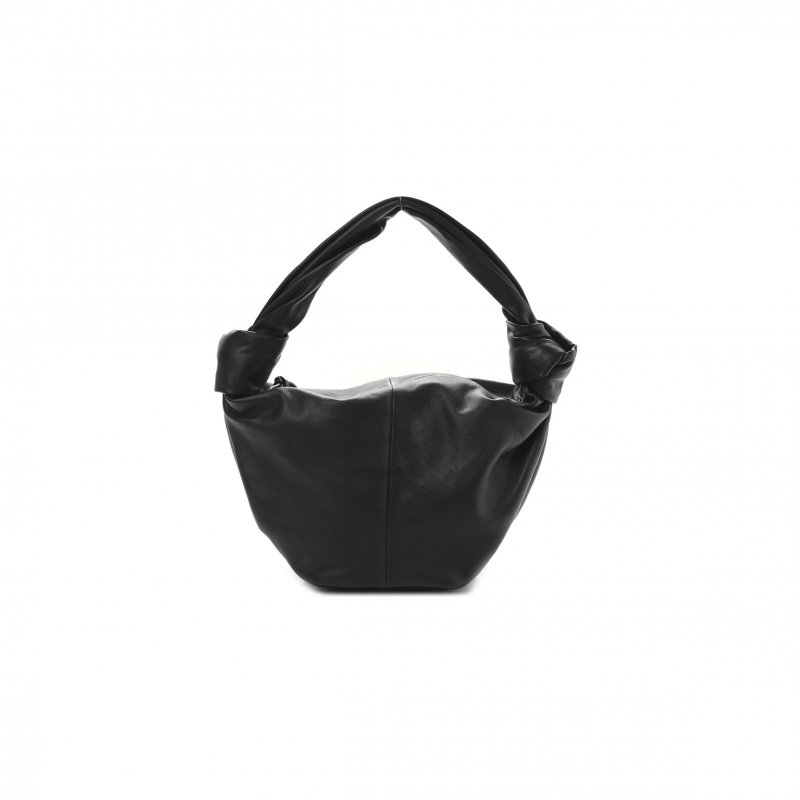 (image for) BOTTEGA VENETA NAPPA MINI DOUBLE KNOT BAG BLACK (32*18*13cm)