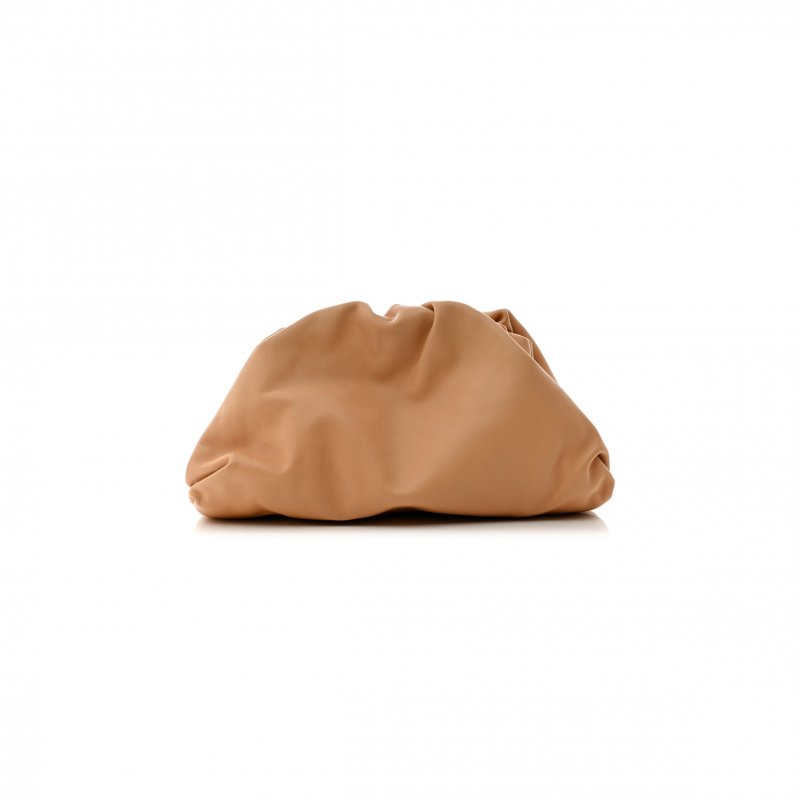 (image for) BOTTEGA VENETA CALFSKIN TEEN POUCH ALMOND (31*15*6cm)