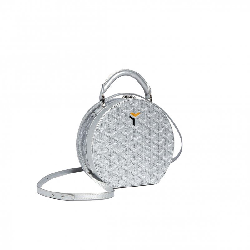 (image for) GOYARD THE ALTO HATBOX TRUNK BAG - SILVER LIMITED EDITION ALTOC2PMLTY02CL03P (18*16.5*7cm)