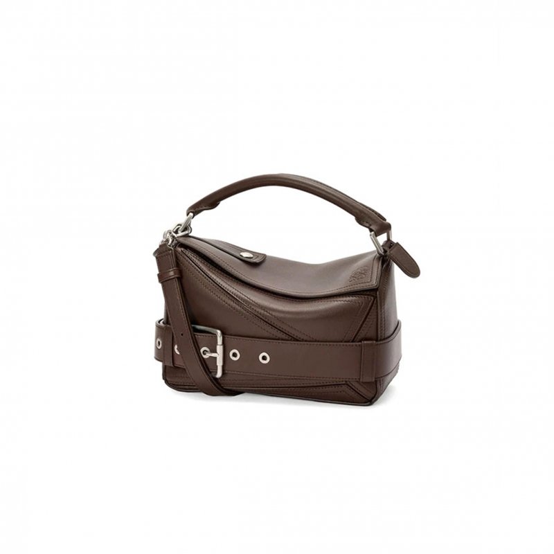 (image for) LOEWE SMALL PUZZLE BIKER BAG IN SHINY CALFSKIN A510S21XC7 (24*16.5*10.5cm)