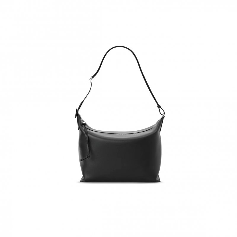 (image for) LOEWE CUBI CROSSBODY BAG IN SUPPLE SMOOTH CALFSKIN AND JACQUARD B906K70X13 (44*30*18cm)