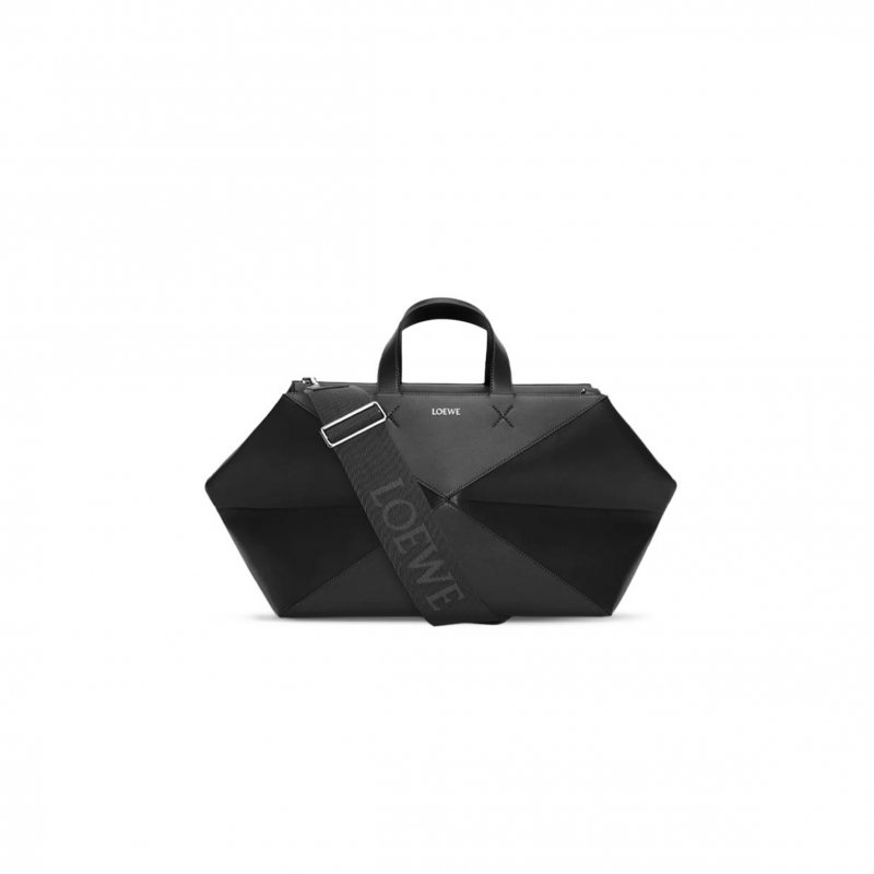 (image for) LOEWE PUZZLE FOLD DUFFLE CALFSKIN BLACK B510PUBX01.1100 (59*25.5*25cm)