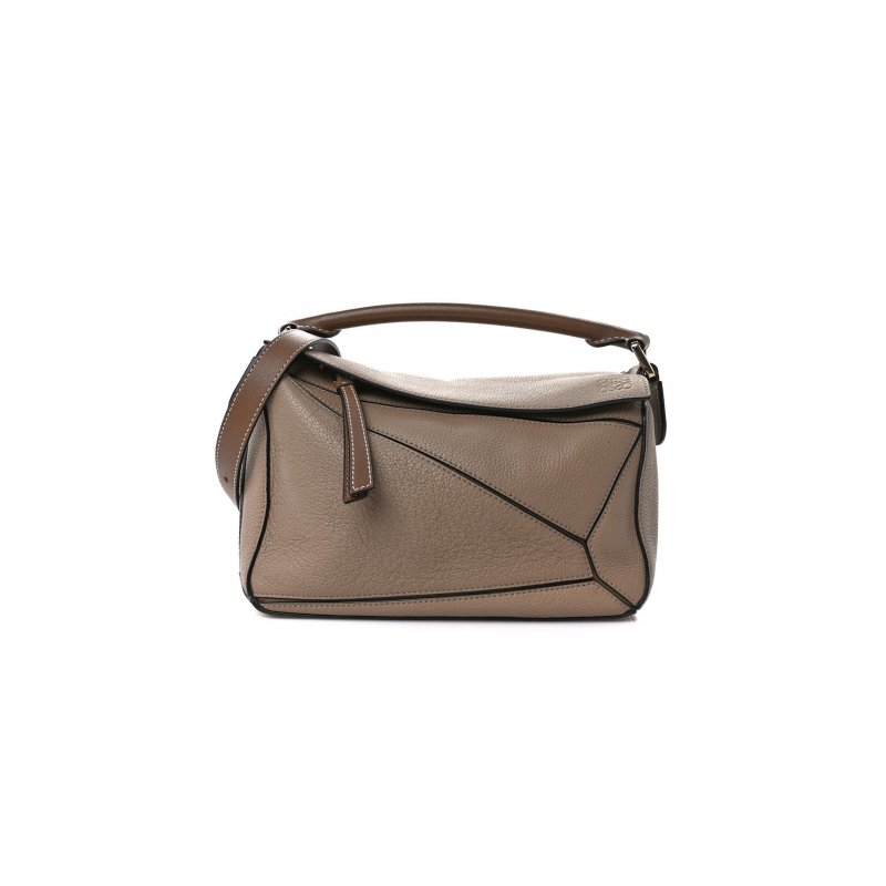 (image for) LOEWE GRAINED CALFSKIN SMALL PUZZLE BAG SAND MINK (24*16.5*10.5cm)