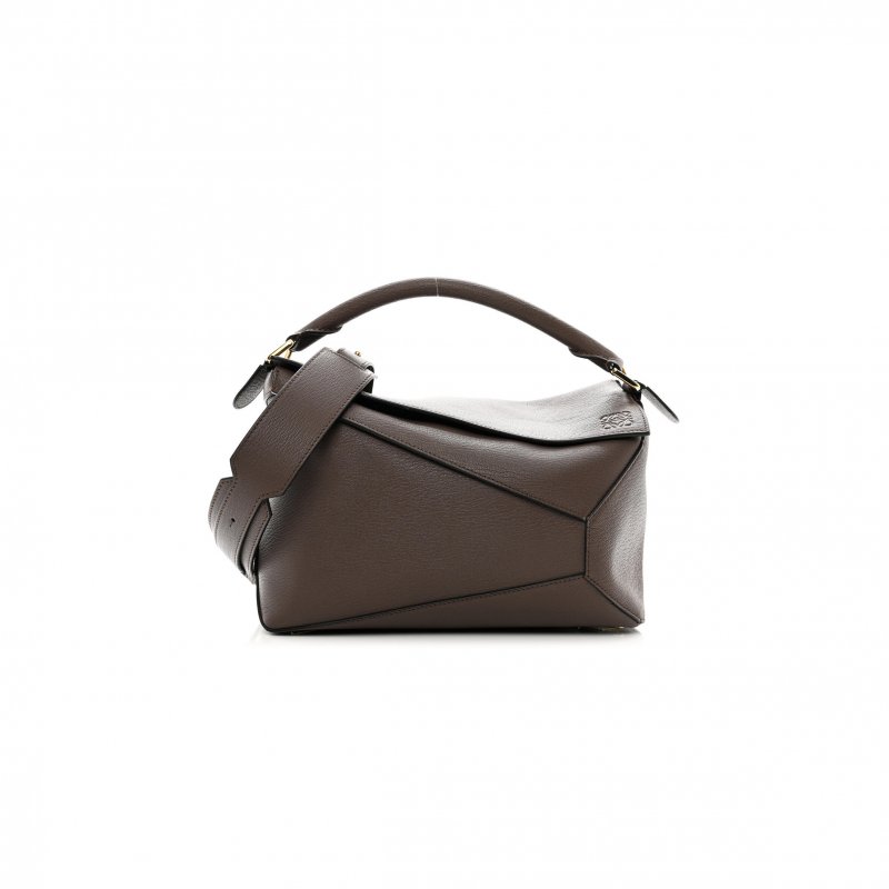 (image for) LOEWE GOATSKIN MEDIUM PUZZLE EDGE BAG TAUPE (29*19.5*14cm)