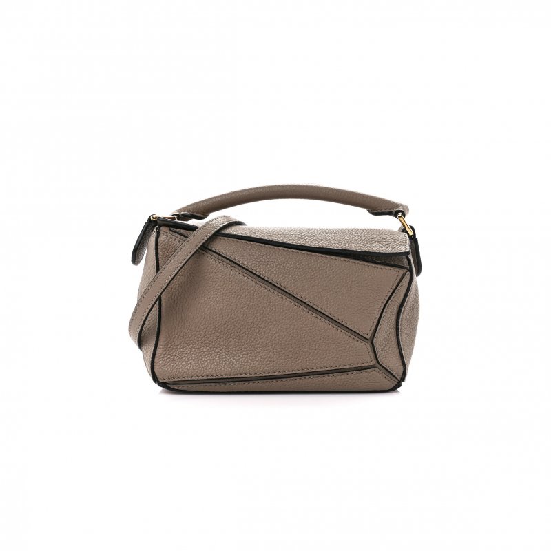 (image for) LOEWE CALFSKIN MINI PUZZLE BAG SAND MINK (18*12.5*8cm)