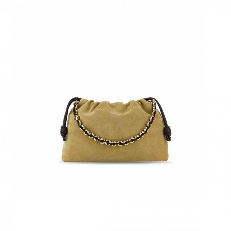 (image for) LOEWE LARGE FLAMENCO PURSE SUEDE CALFSKIN A411FPDX12GOLD (41*26*9cm)