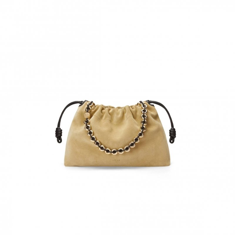 (image for) LOEWE MEDIUM FLAMENCO PURSE IN SUEDE 012403 (30*20*10.5cm)