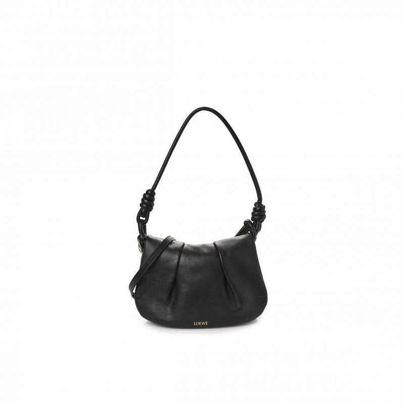 (image for) LOEWE SHINY NAPPA CALFSKIN PASEO SATCHEL BLACK (27*18*6cm)
