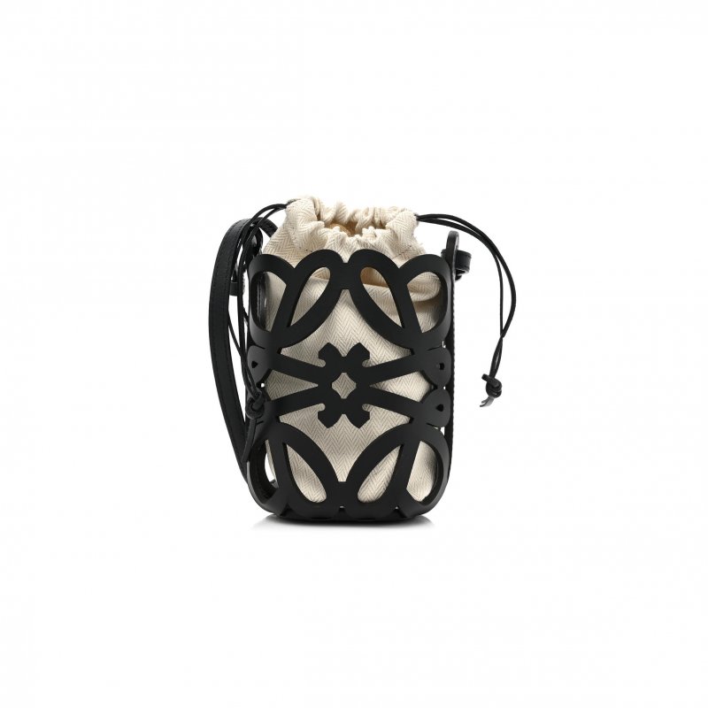 (image for) LOEWE X PAULA'S IBIZA CUTOUT ANAGRAM POCKET CROSSBODY BAG BLACK (23*22*3cm)
