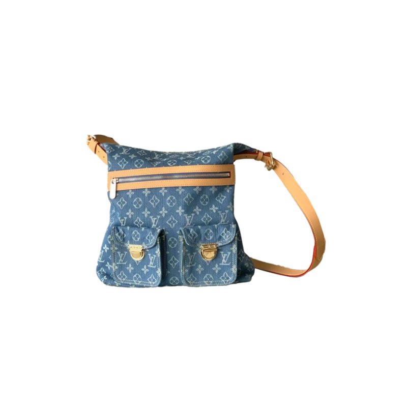 (image for) LOUIS VUITTON LARGE DENIM BAG VINTAGE BAG 346587 (34*30*13cm)