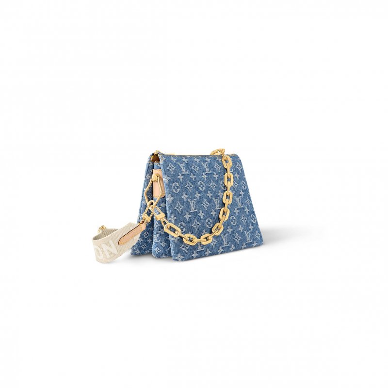 (image for) LOUIS VUITTON DENIM COUSSIN PM M24564 (26*20*12cm)