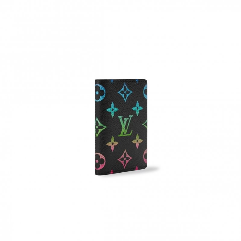(image for) LOUIS VUITTON MURAKAMI MONOGRAM GRADIENT PRINT ALL OVER CARD HOLDER BLACK M14134 (11*7.5*1cm)