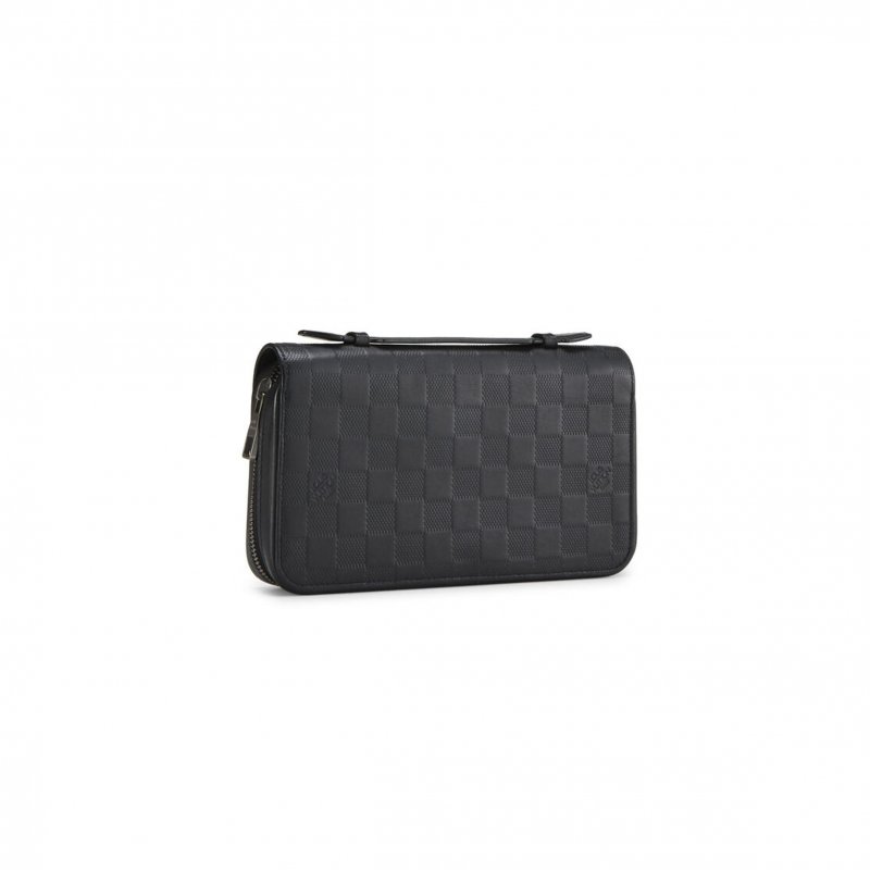 (image for) LOUIS VUITTON BLACK DAMIER INFINI ZIPPY XL M61254 (22*13.5*4cm)