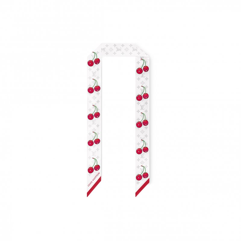 (image for) LOUIS VUITTON SCARF MURAKAMI LV X TM MONOGRAM CERISE BANDEAU M94968
