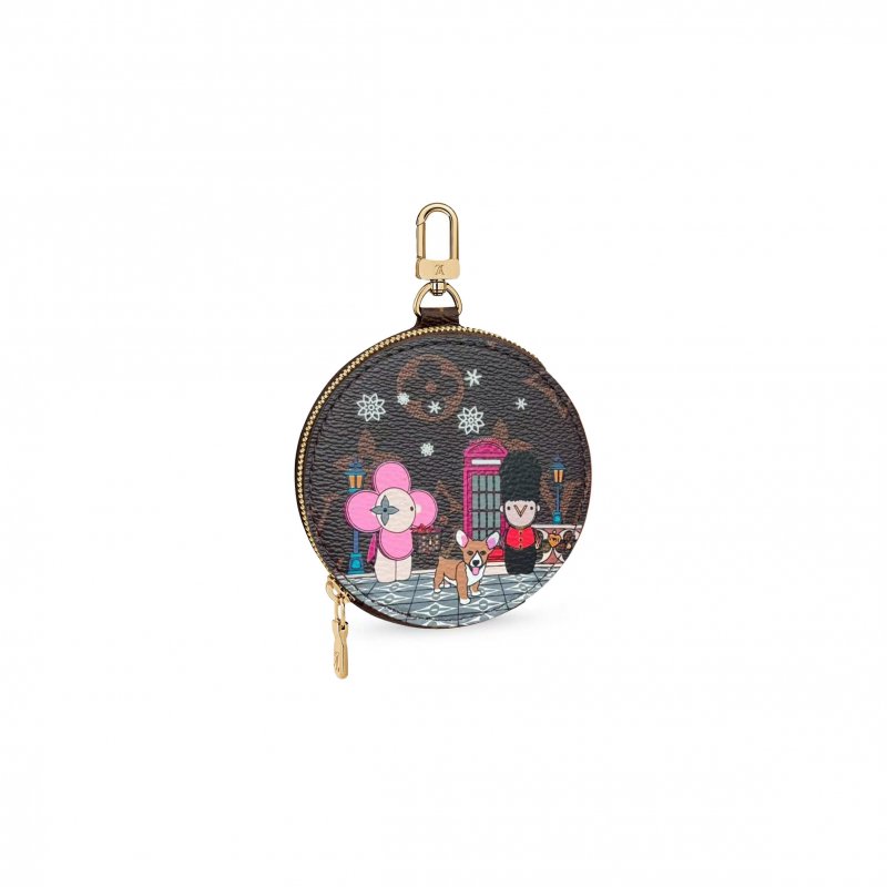 (image for) LOUIS VUITTON ROUND COIN PURSE 100385 (9*9*2cm)