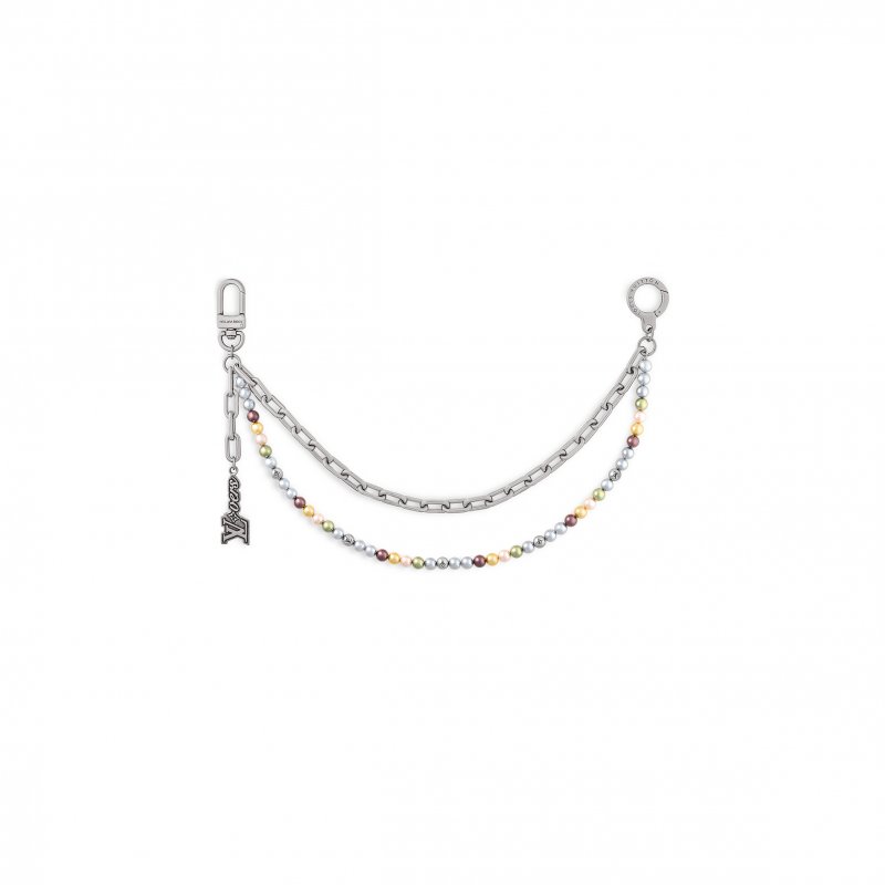 (image for) LOUIS VUITTON PEARLS CHAIN BELT AND BAG CHARM M02293