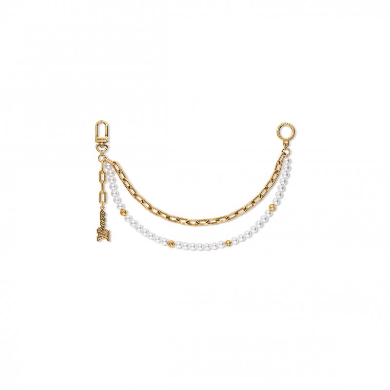 (image for) LOUIS VUITTON CHAIN BELT PEARLS BAG CHARM M01689