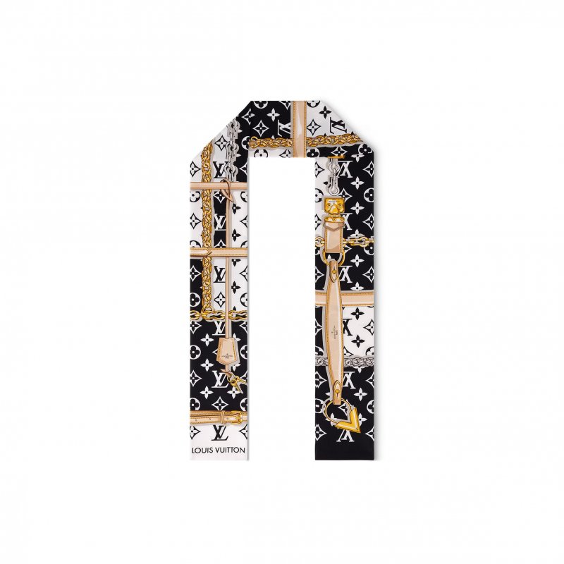 (image for) LOUIS VUITTON SCARF MONOGRAM CONFIDENTIAL BANDEAU M78656 (120*8cm)
