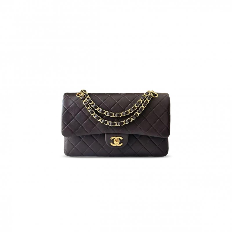 (image for) CHANEL MASTER MEDIUM CLASSIC FLAP BAG BROWN (25*15*7cm)