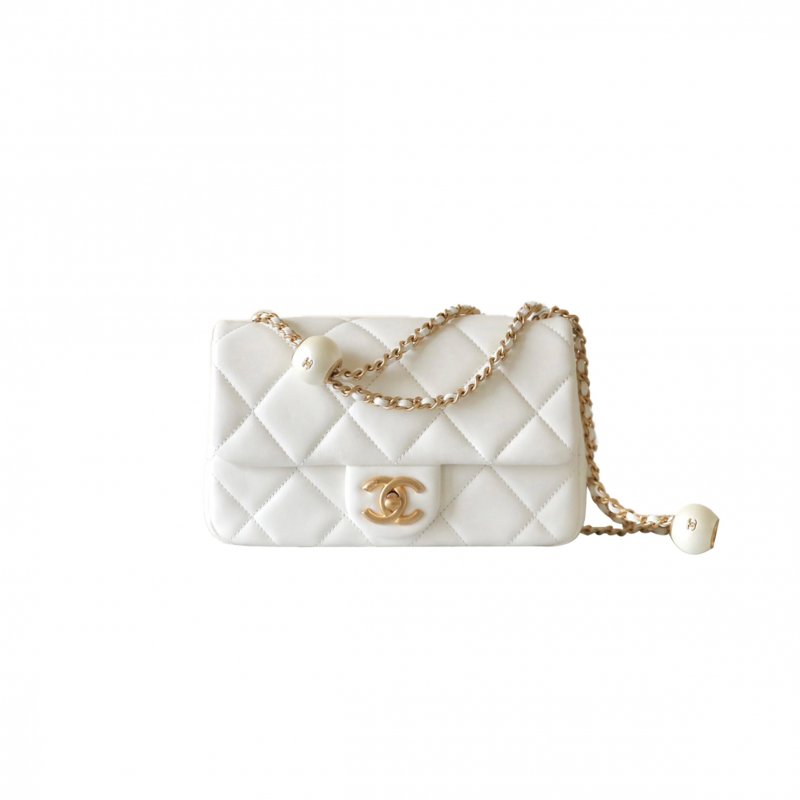 (image for) CHANEL MASTER DOUBLE PEARL FLAP BAG (20.5*13*6.5cm)
