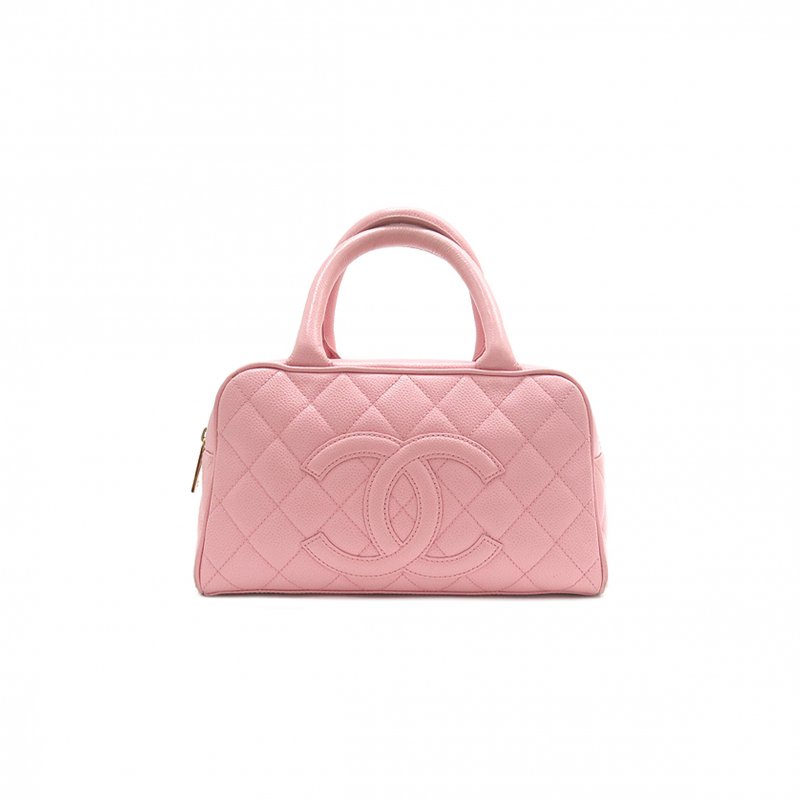 (image for) CHANEL MASTER CAVIAR BOSTON BOWLING BAG IN PINK (27*15.5*9cm)